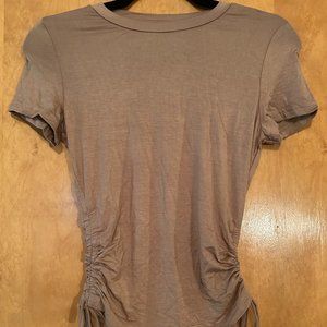 Shein Medium Camel Cinch Side Tshirt